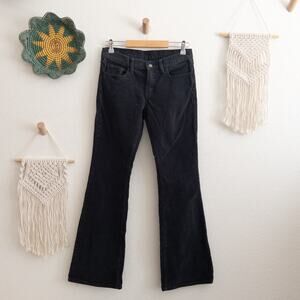 J. Galt Navy Blue Shanghai Corduroy Flare Bottom Pants Size Small
